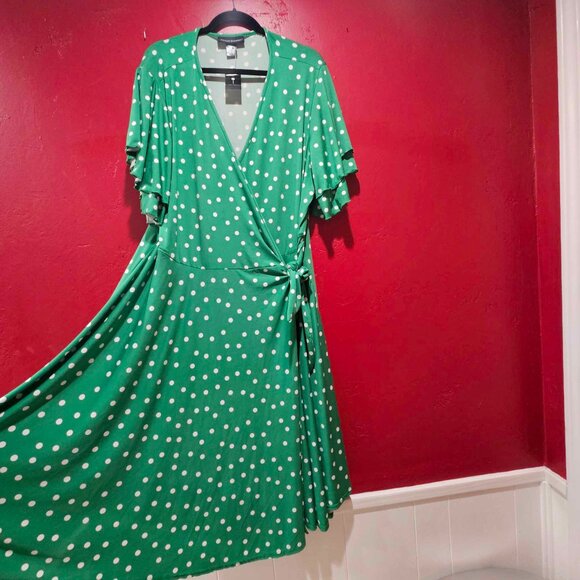 Ashley Stewart Wrap Around Maxi Dress Size 22/24 NWT - Picture 4 of 11